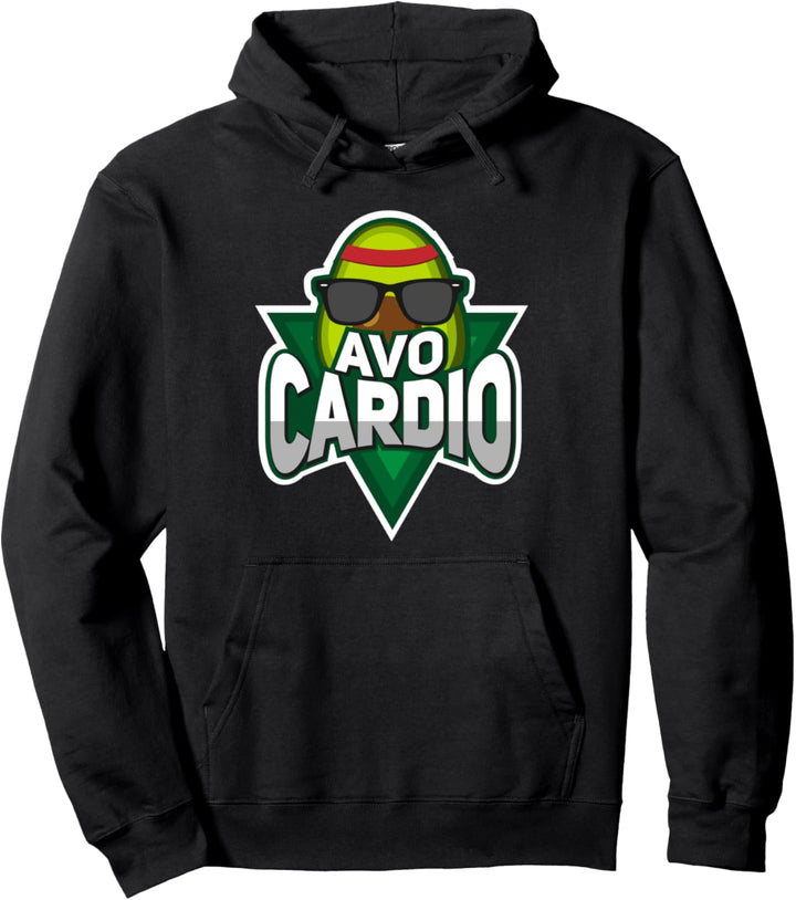 Avocardio - Sportliche Frucht - Vegan Witziges Avocado Pullover Hoodie