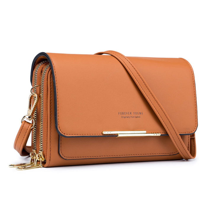 Roulens Klein Handy Umhängetasche,Damen Kleine Umhängetasche,PU Leder Crossbody Schultertasche Reise