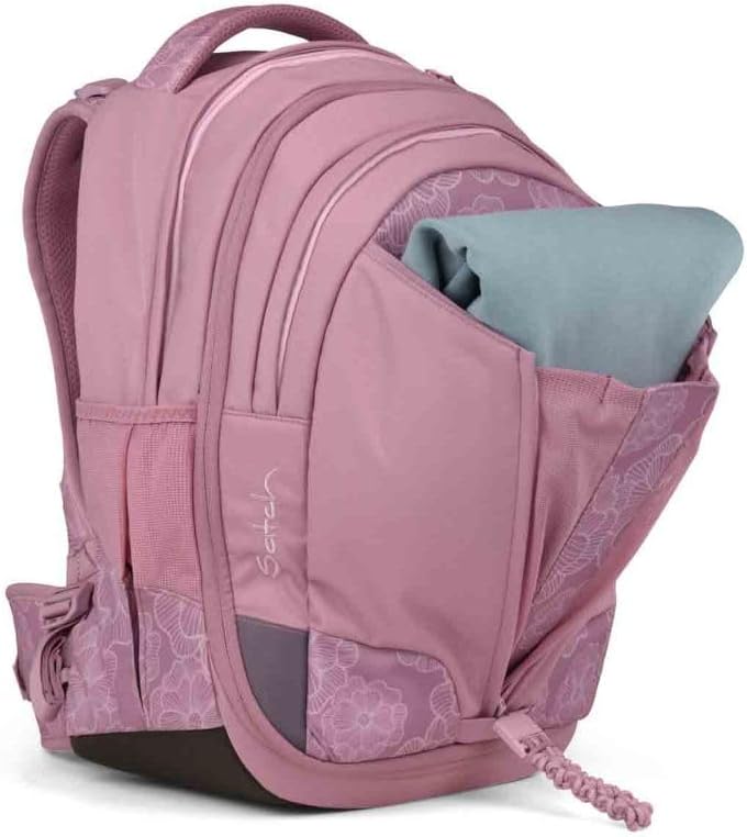 Satch Match Schulrucksack Set 3tlg. inkl. Schlamperbox und Sporttasche (Magnolia Dream), Magnolia Dr