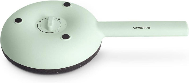 CREATE/CREPE MAKER/Crêpe-Maker elektrischer Grün/Rutschfeste Platte, Ø21cm, 600W