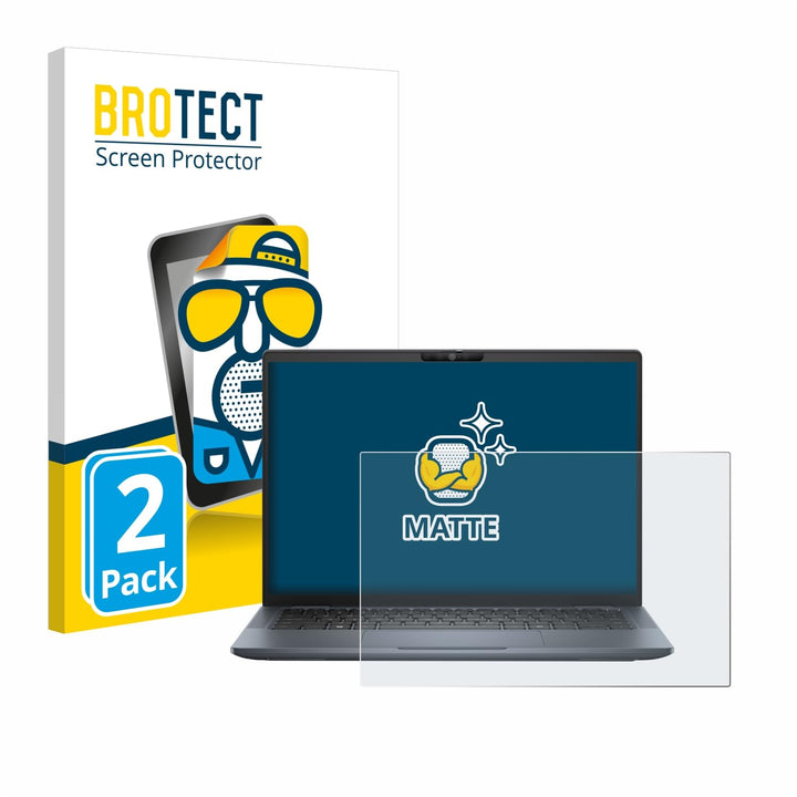 BROTECT Entspiegelungs-Schutzfolie für Dell Latitude 7350 Laptop (2 Stück) Matte Displayschutz-Folie