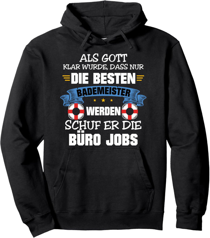 Bademeister Rettungsschwimmer Schwimmbad Beruf Pullover Hoodie