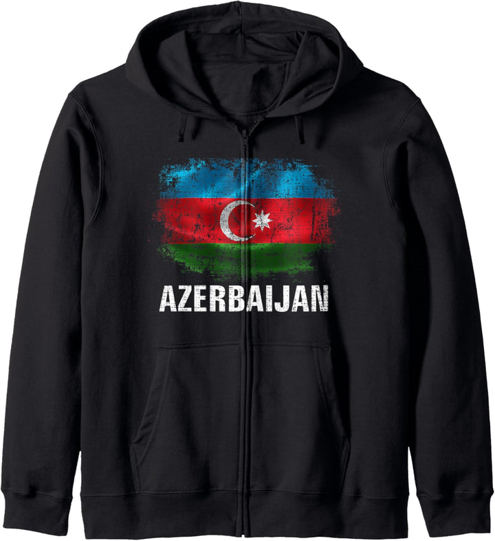 Vintage Azerbaijan Flag For Azerbaijan Gift Kapuzenjacke