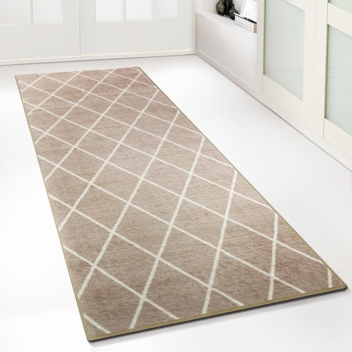 Floordirekt Teppich-Läufer Cosenza | Modernes Rauten-Design | Hochwertige Verarbeitung | Rutschhemme