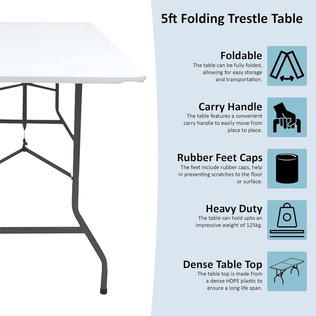 Home Discount Tisch, Plastik, weiss, 72x70x152, Weiss