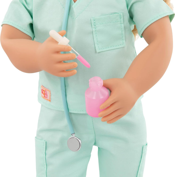 Our Generation - Gute Besserung Bett - Puppen-Krankenhausbett - Arzt-Set - Krankenhauskittel, Stetho