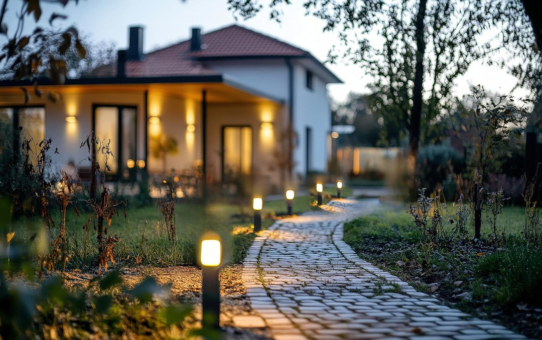 Robustes 230-V-Verlängerungskabel, 1 m • IP44-Steckkupplung • perfekt zum Anschluss von Aussenbeleuc
