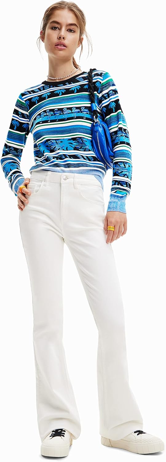 Desigual Damen Sweatshirt XS Blau, XS Blau