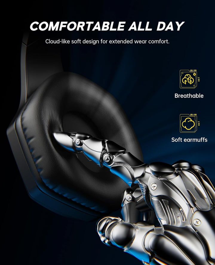 EKSA E1000BT Wireless Gaming Headset für PS5/PS4/PC/Switch/Mac, Bluetooth 5.4 Gaming Kopfhörer Kabel