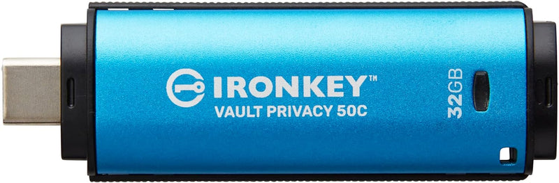 Kingston IronKey Vault Privacy 50 FIPS 197 Typ-C -zertifizierter und mit XTS-AES 256-Bit verschlüsse