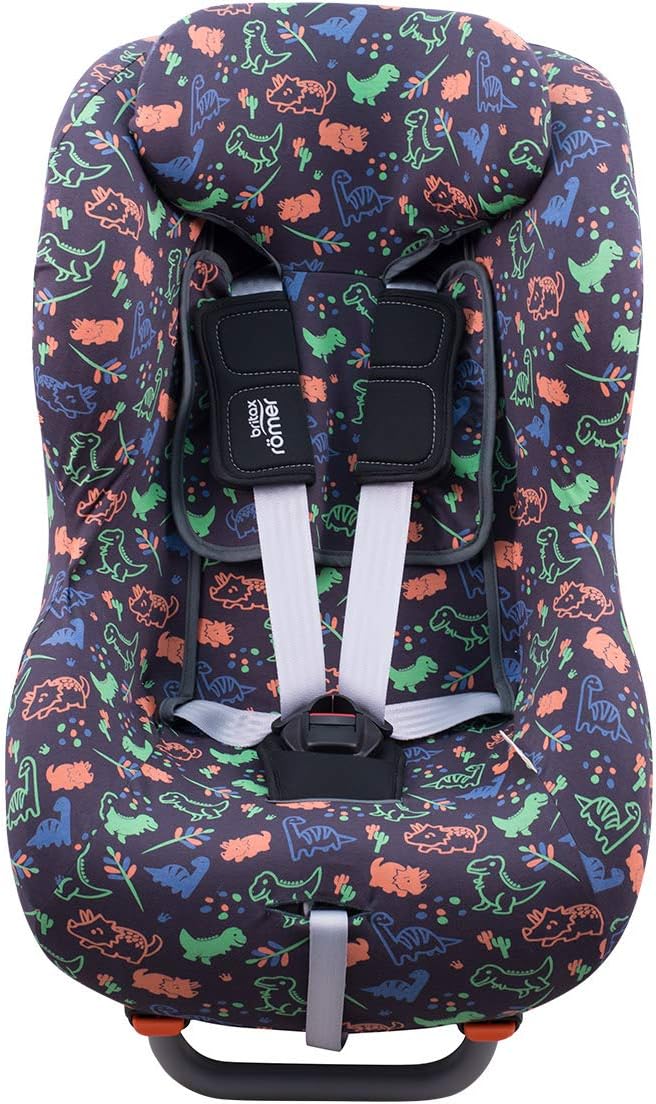 JYOKO Kids Bezug kompatibel mit Romer Britax Max Way Plus (Happy Dino), Happy Dino