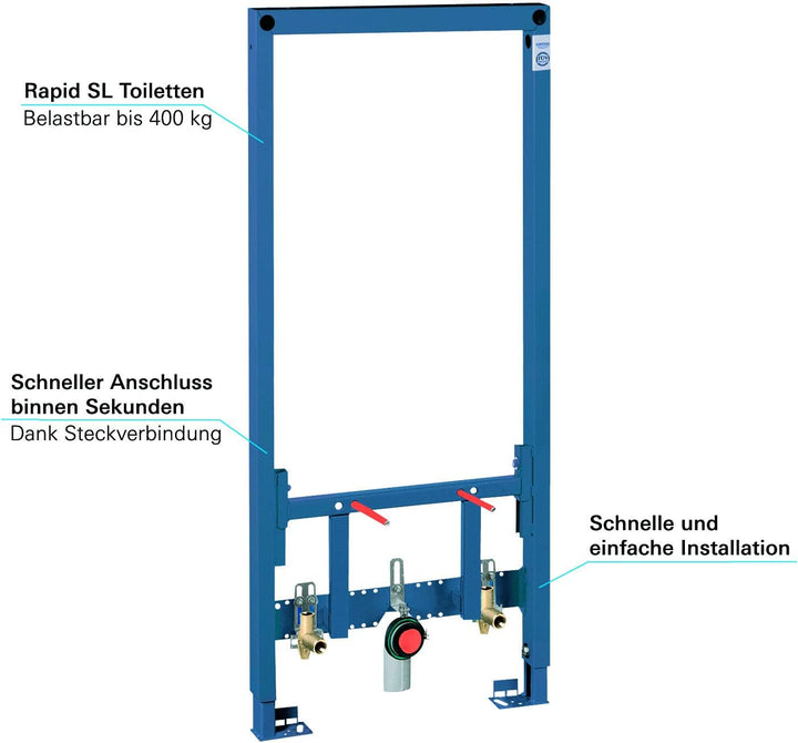 Grohe Rapid SL Installationssystem für Bidet, 1,13 m 38553001, Blau 1,13 m Bauhöhe, 1,13 m Bauhöhe