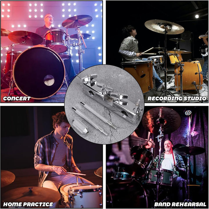 Drum Set Verbindungsklemme Halter Cowbell Kuhglocke Halter Percussionshalter Halteklammer Eisen Perk