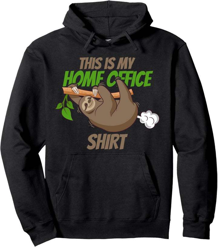 Home office lustiges Faultier homeoffice bürohumor Geschenke Pullover Hoodie