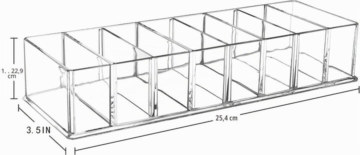 Seitop 2 Stücke Abnehmbarer Kosmetik Organizer 8 Fächern Make-up-Organizer Acryl Aufbewahrungsboxen,