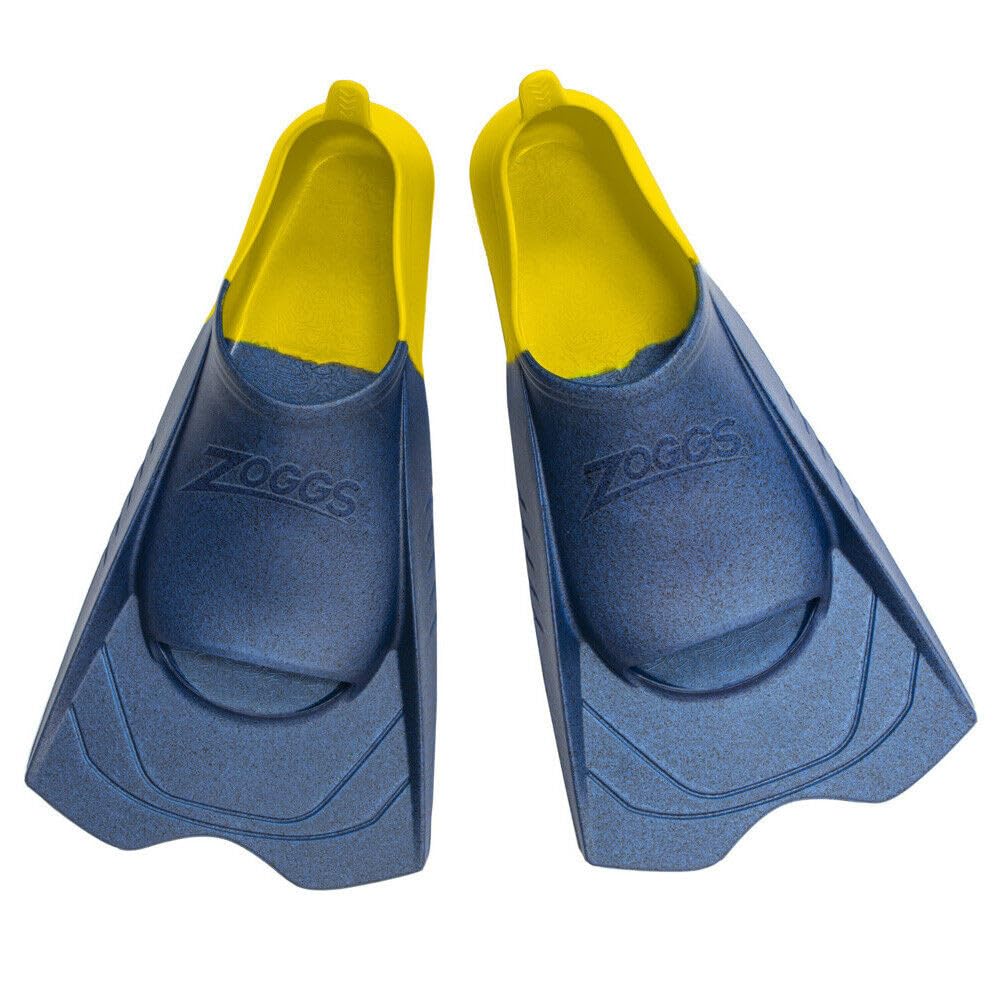 Zoggs Short Blade Eco Fins Flossen, Blau/Gelb (Mehrfarbig)