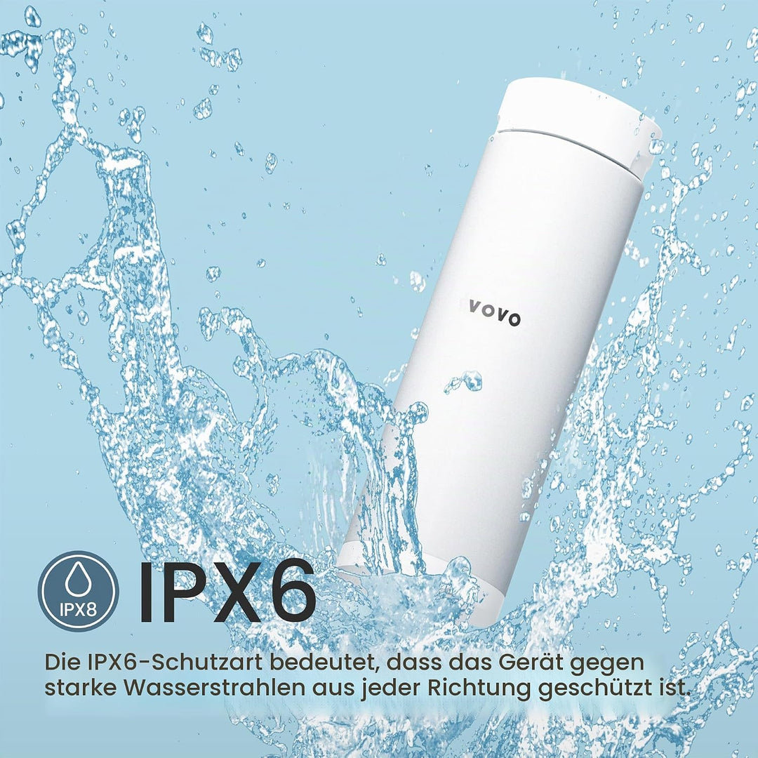 VOVO Go Tragbare Elektrische Reisebidet – 2 Einstellbare Druckstufen, Kompaktes Handbidet, Ideal Für