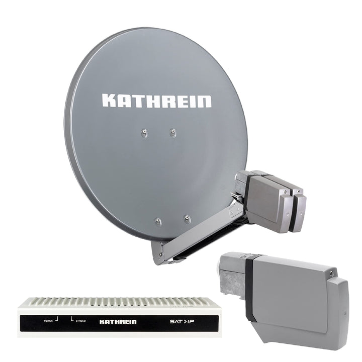 Kathrein CAS 80 Sat-Antenne Graphit (gr) multifeedfähig - 8 Teilnehmer über SAT-IP 8 Teiln. SAT-IP G