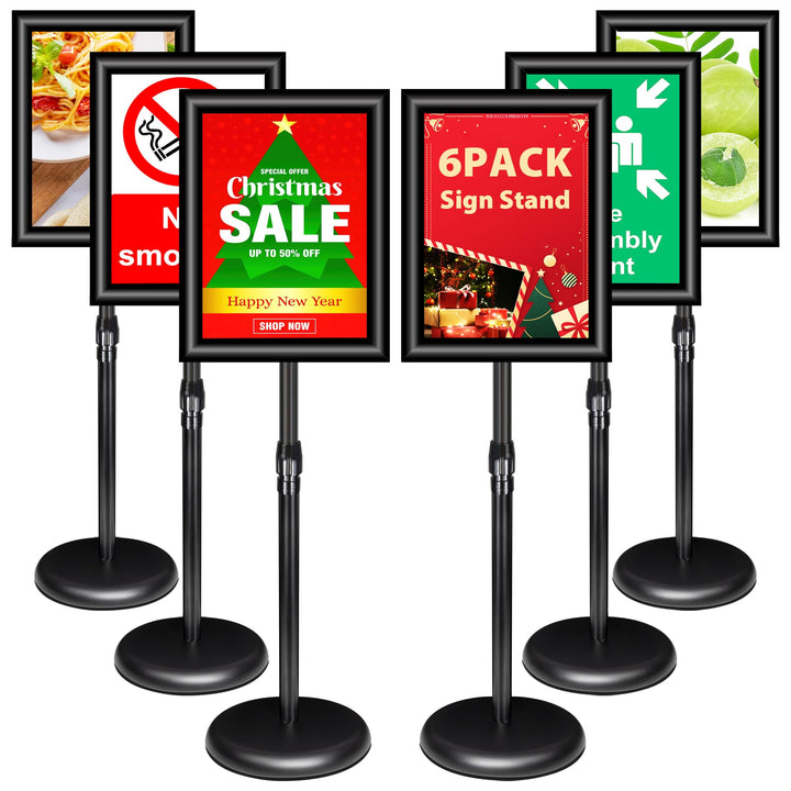 VAIIGO Verstellbarer Schilderständer, A3, Aluminium, für Poster, Menüs, Werbung, Verkauf, Notizständ