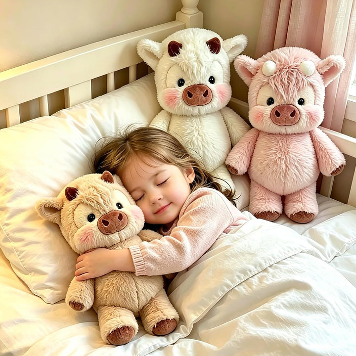 45CM Running Plushies, Kuh Kuscheltier Running Cow Plüschtier, Zoomie Running Plush Cow Stofftier, N