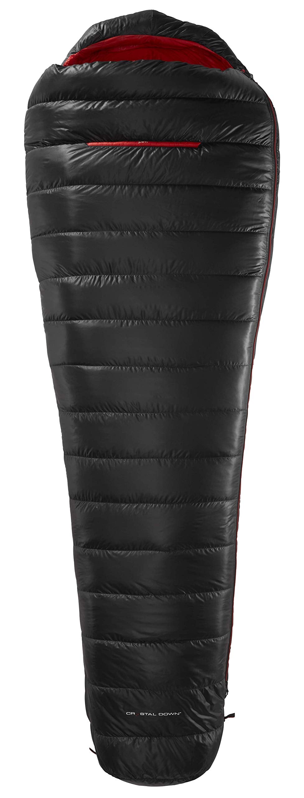 Yeti Vib 250 +5 Grad - Daunenschlafsack Schwarz/Rot XL/LI, Schwarz/Rot XL/LI