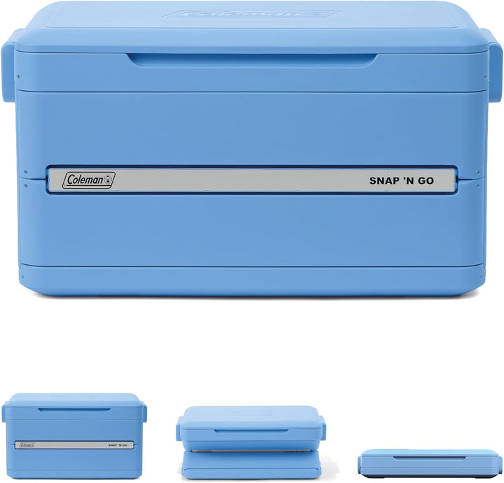 Coleman Snap 'N Go 55QT Faltbare Kühlbox | Isolierte Hartschalen-Eisbox | 52 Liter | Hält EIS bis zu