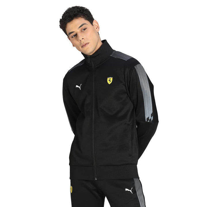 PUMA Herren Ferrari Race T7 Trac Jacke XL Puma Black, XL Puma Black