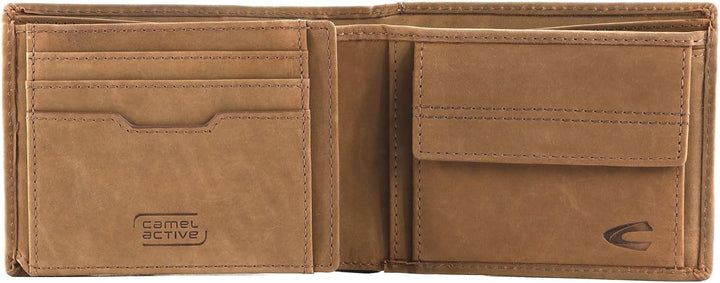 camel active Vietnam Herren Geldbörse RFID Querformat Leder Mittelgross, Brown