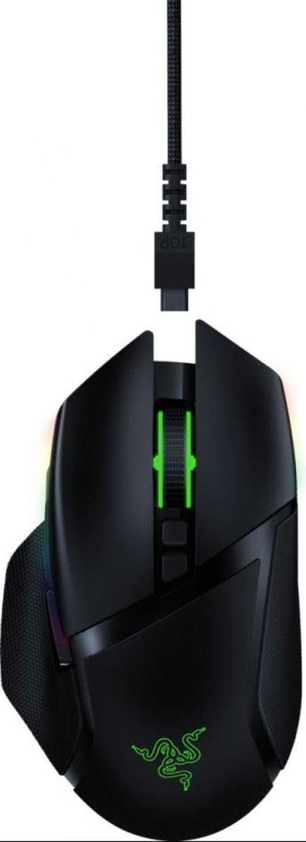 Razer Basilisk Ultimate - Kabellose Gaming-Maus mit 11 programmierbaren Tasten (Optischer 20k Focus+