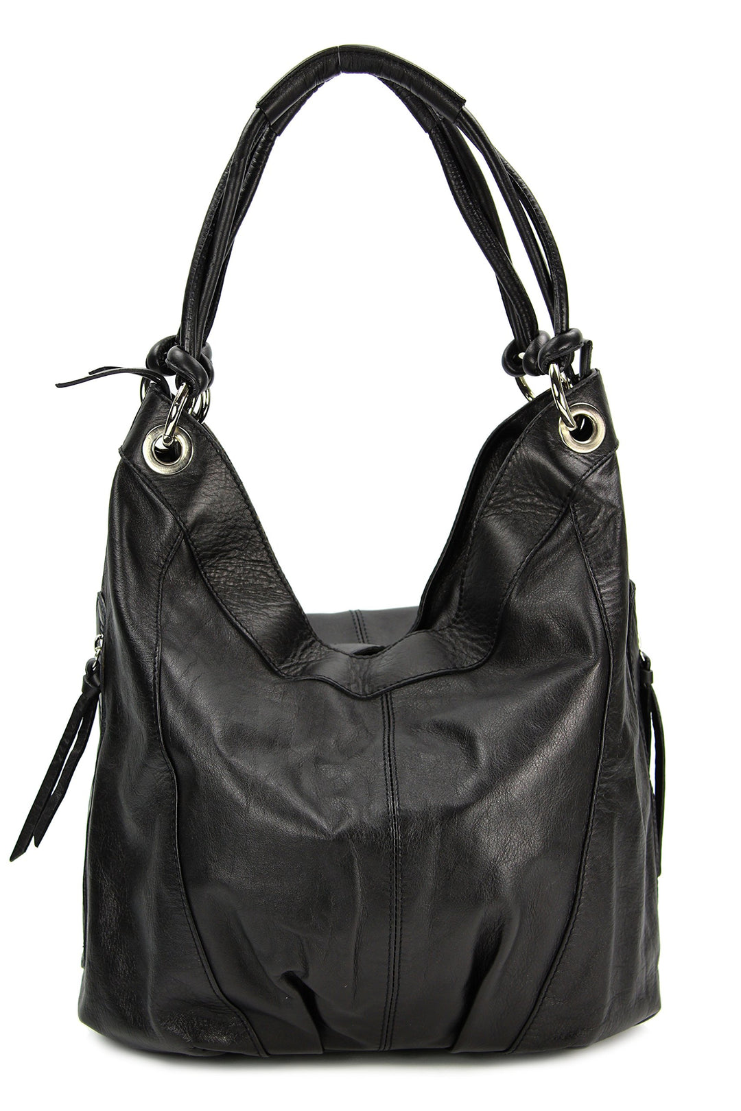 Belli ital. Nappa Leder Shopper Handtasche Damentasche Ledertasche - Farbauswahl - 35x31(mittig) x17