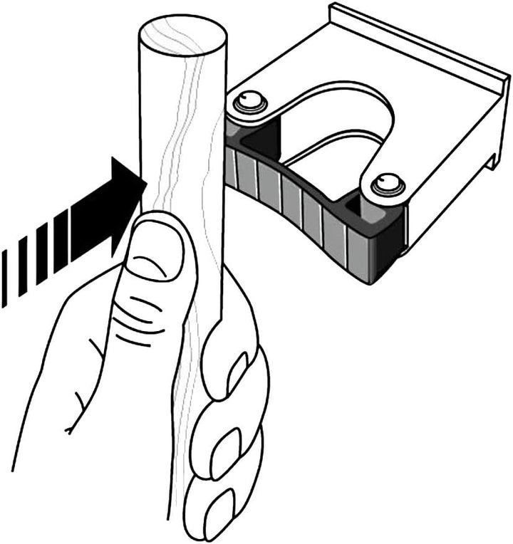 Toolflex-Wandschiene 90 cm mit 6 grossen Haltern schwarz