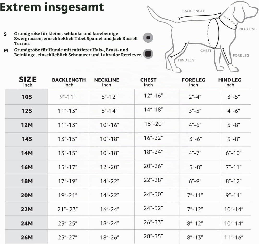 Extreme Overall Winterjacke für Hund (BlackBerry, 40M)