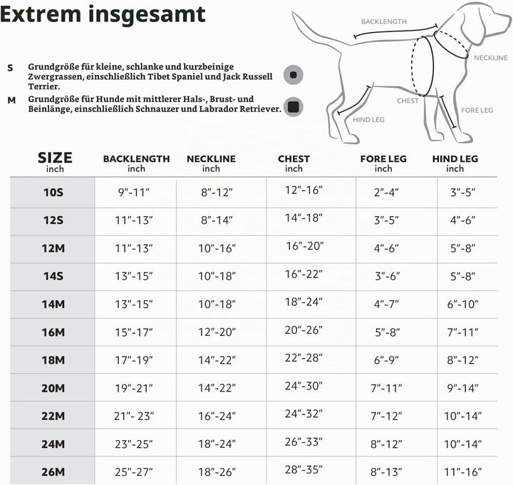 Extreme Overall Winterjacke für Hund (BlackBerry, 40M)