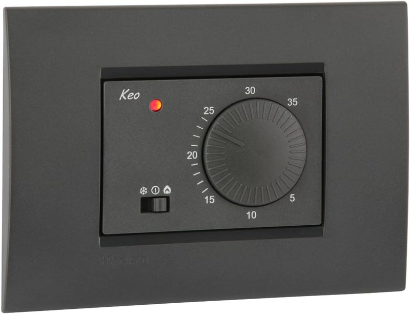 KEO-B Unterputzthermostat Drehknopf batteriebetrieben