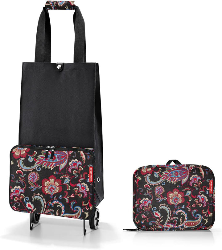 reisenthel foldabletrolley - Faltbarer, kompakter Einkaufswagen - einfach zu verstauen Paisley Black