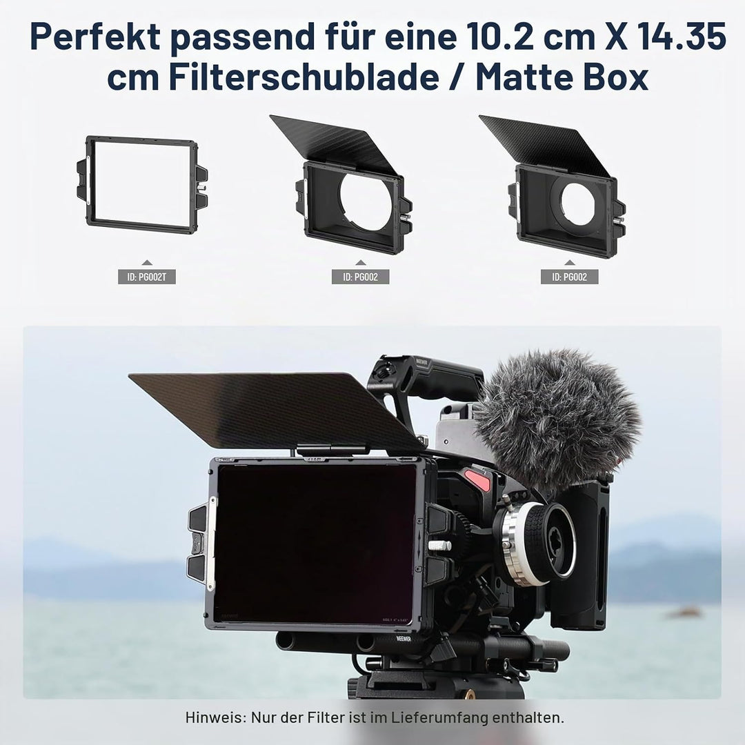 NEEWER ND2.1 (7 Stopps) quadratischer ND Filter, 4 x 5,65Zoll, doppelseitiger 30 Multi Nano beschich