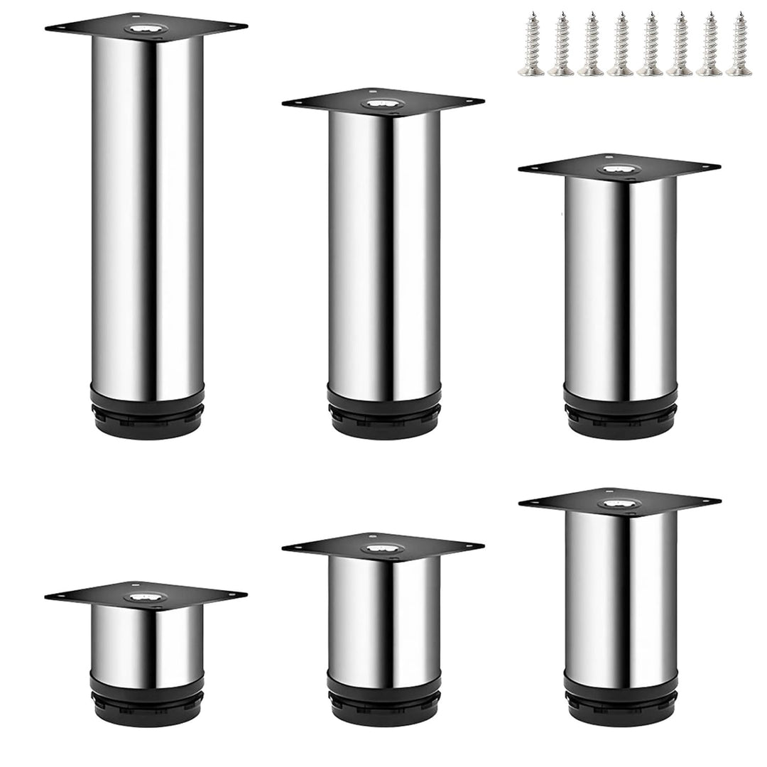 Qrity 4X Tischbein, Füsse für Möbel, Möbelfüsse Verstellbar 350mm, Tischbeine Möbelfuss für Tabellen