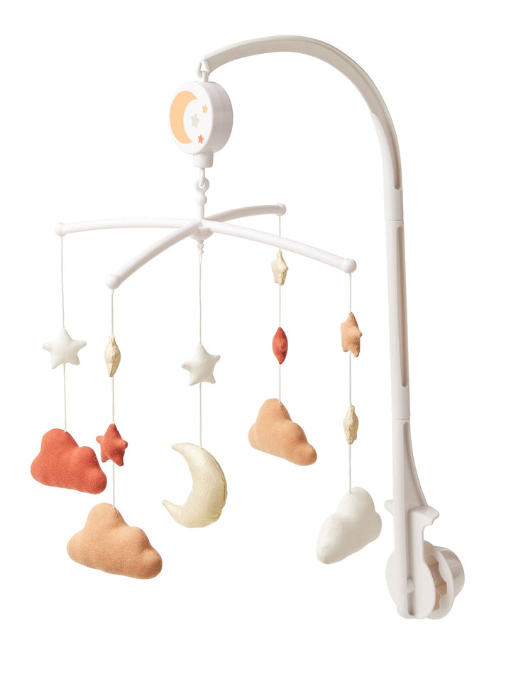 Vertbaudet Baby Musikmobile, Glitzer-Mond und Sterne braun Braun Einheitsgrösse, Braun Einheitsgröss