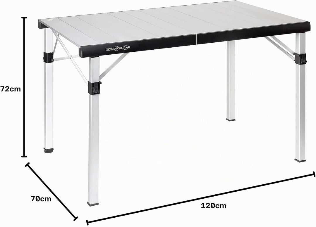 BRUNNER Titanium Quadra Campingtisch, 120,5x70x72, faltbar