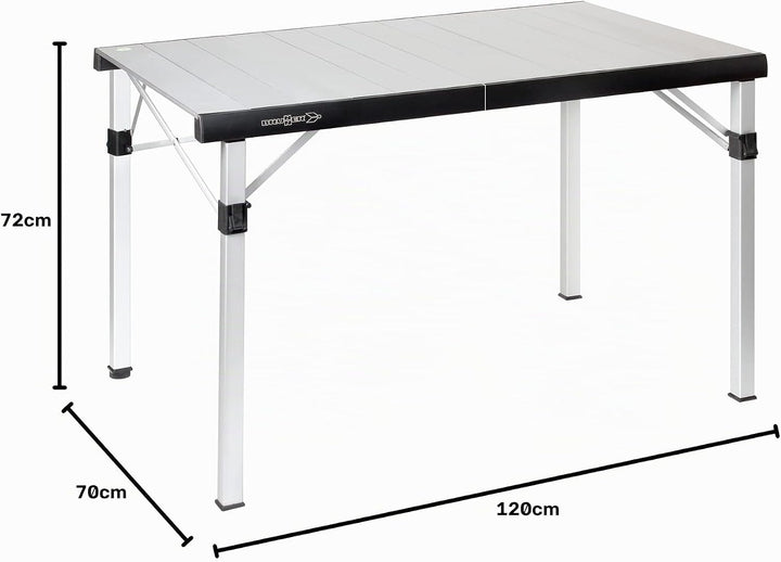 BRUNNER Titanium Quadra Campingtisch, 120,5x70x72, faltbar