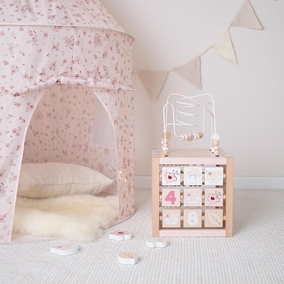 Bieco Motorikwürfel REH Ella XXL nachhaltiges Holz FSC® | Spielwürfel Baby | Motorikwürfel ab 1 Jahr
