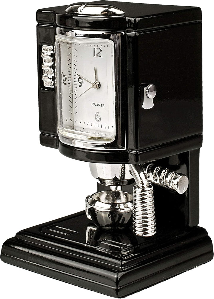 alles-meine.de GmbH kleine - Tischuhr/Miniatur - Uhr - Kaffemaschine - Kaffeeautomat/Küchenmaschine