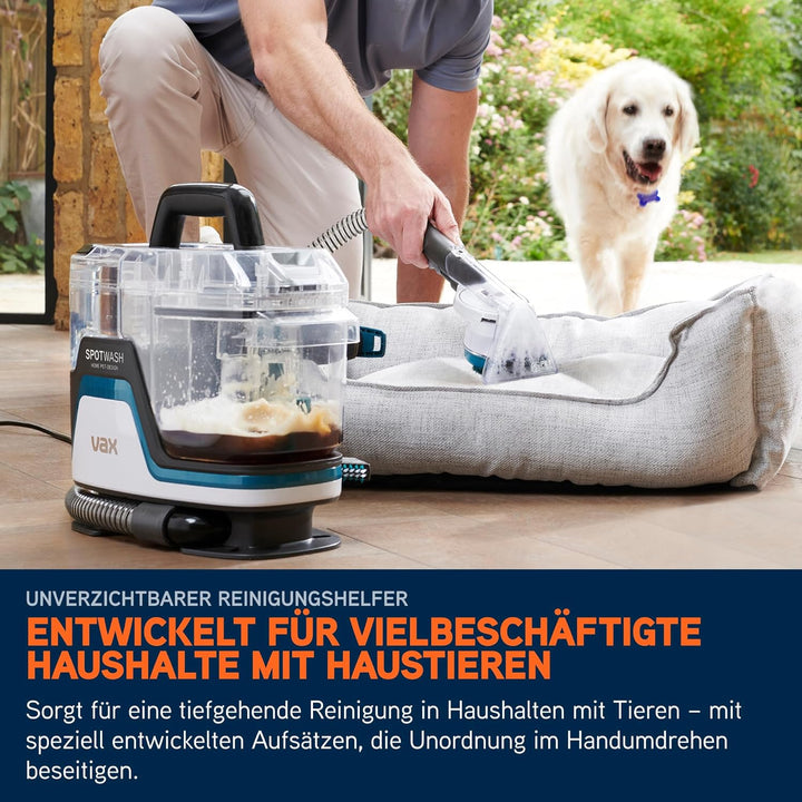 Vax SpotWash Home Duo Pet-Edition Fleckenreiniger Teppich-und Polsterreiniger Gerät mit SpinScrub-Te