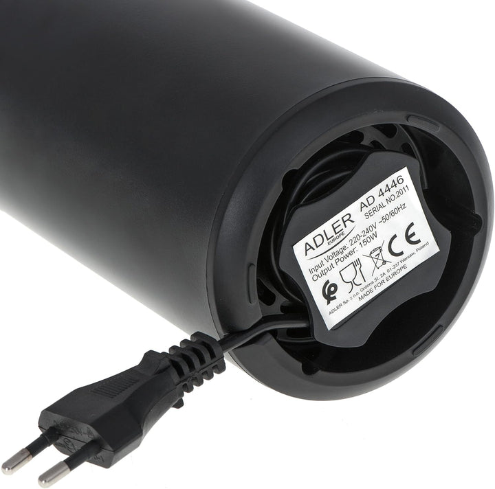 Adler AD 4446bg Elektrische Kaffeemühle aus Edelstahl, 150 W, Füllmenge bis zu 75g, Mühle für Kaffee