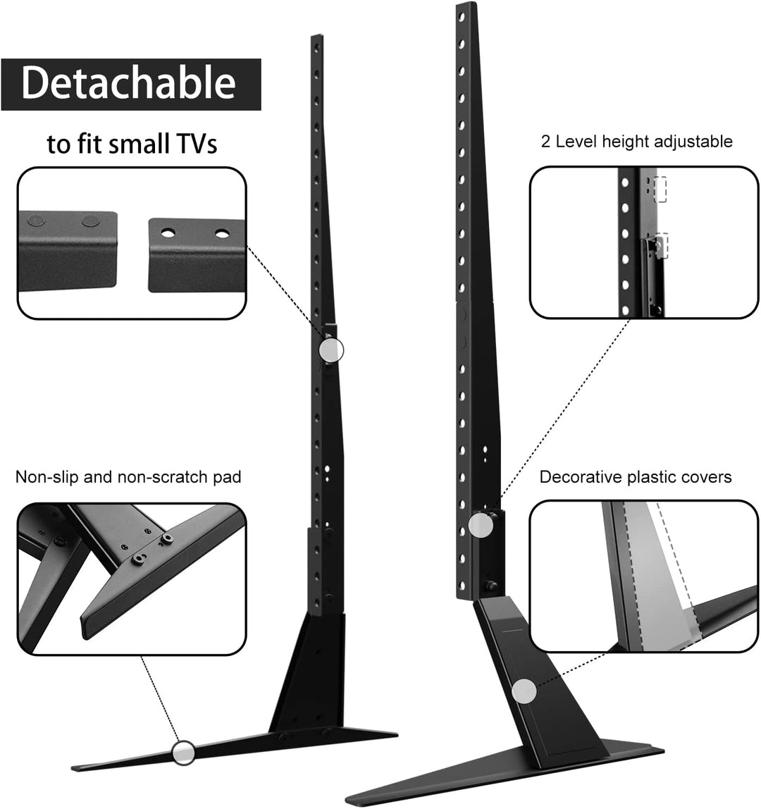 suptek Universal TV Standfüsse TV Beine Höhenverstellbarer TV Ständer für 22-65 Zoll TV LCD LED Flac