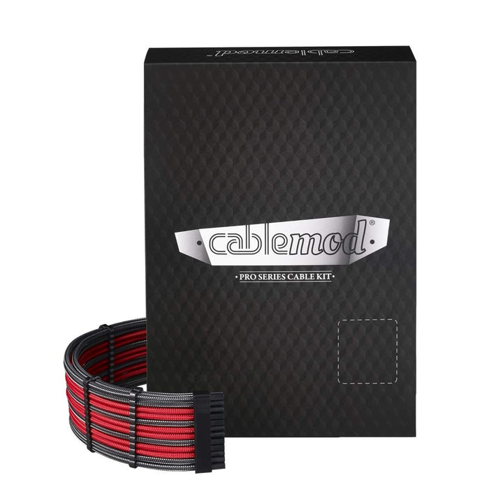 CableMod cm-PRTS-FKIT-NKCR-R PRO ModMesh RT-Serie ASUS ROG/Seasonic Kabel-Kits, Schwarz