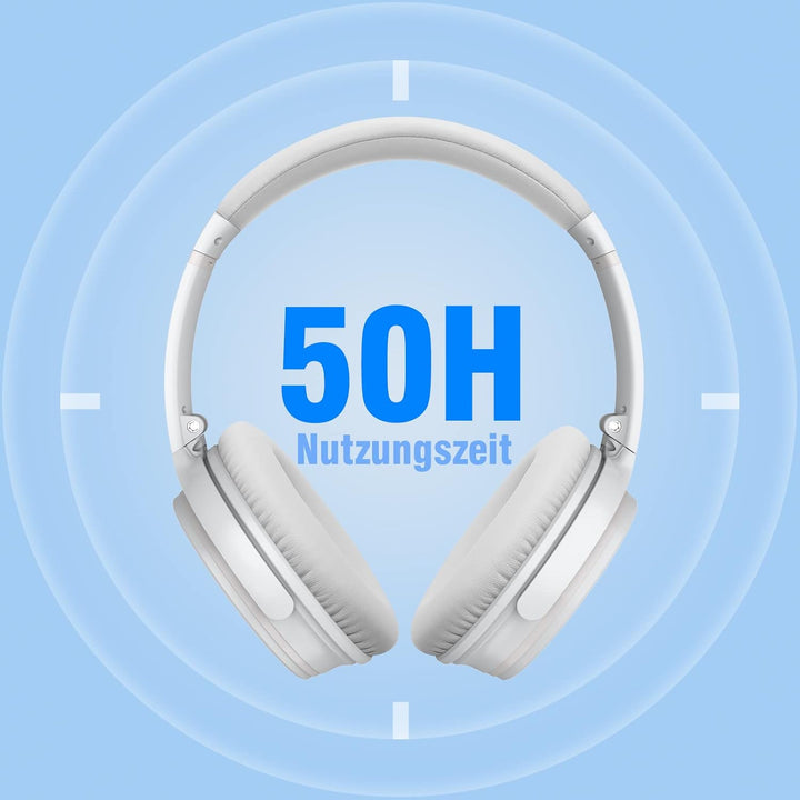 Srhythm NC35 Active Noise Cancelling Kopfhörer Kabellos Bluetooth - LDAC Modus, Schnellladung, 50+ W
