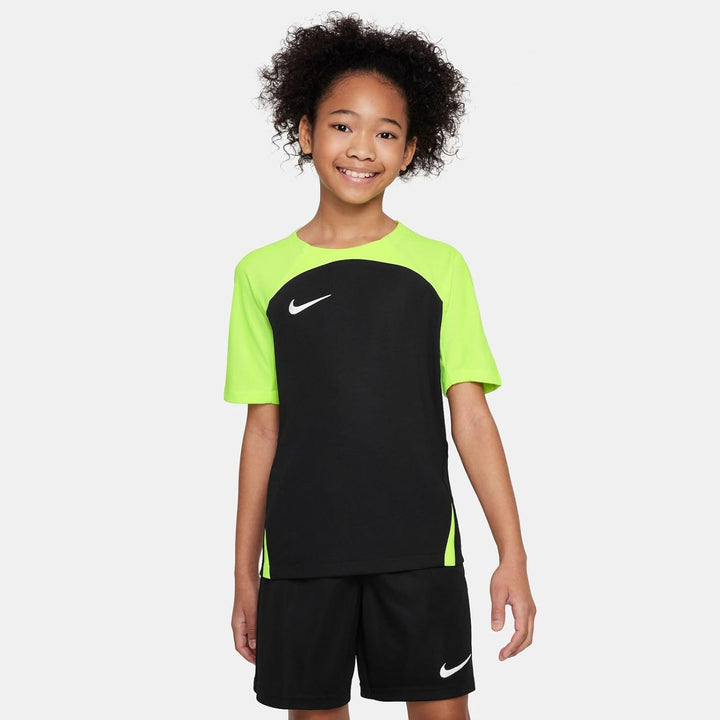 Nike Unisex Y Nk Df Strke Iii JSY Ss T-Shirt XS Black/Volt/Volt/White, XS Black/Volt/Volt/White