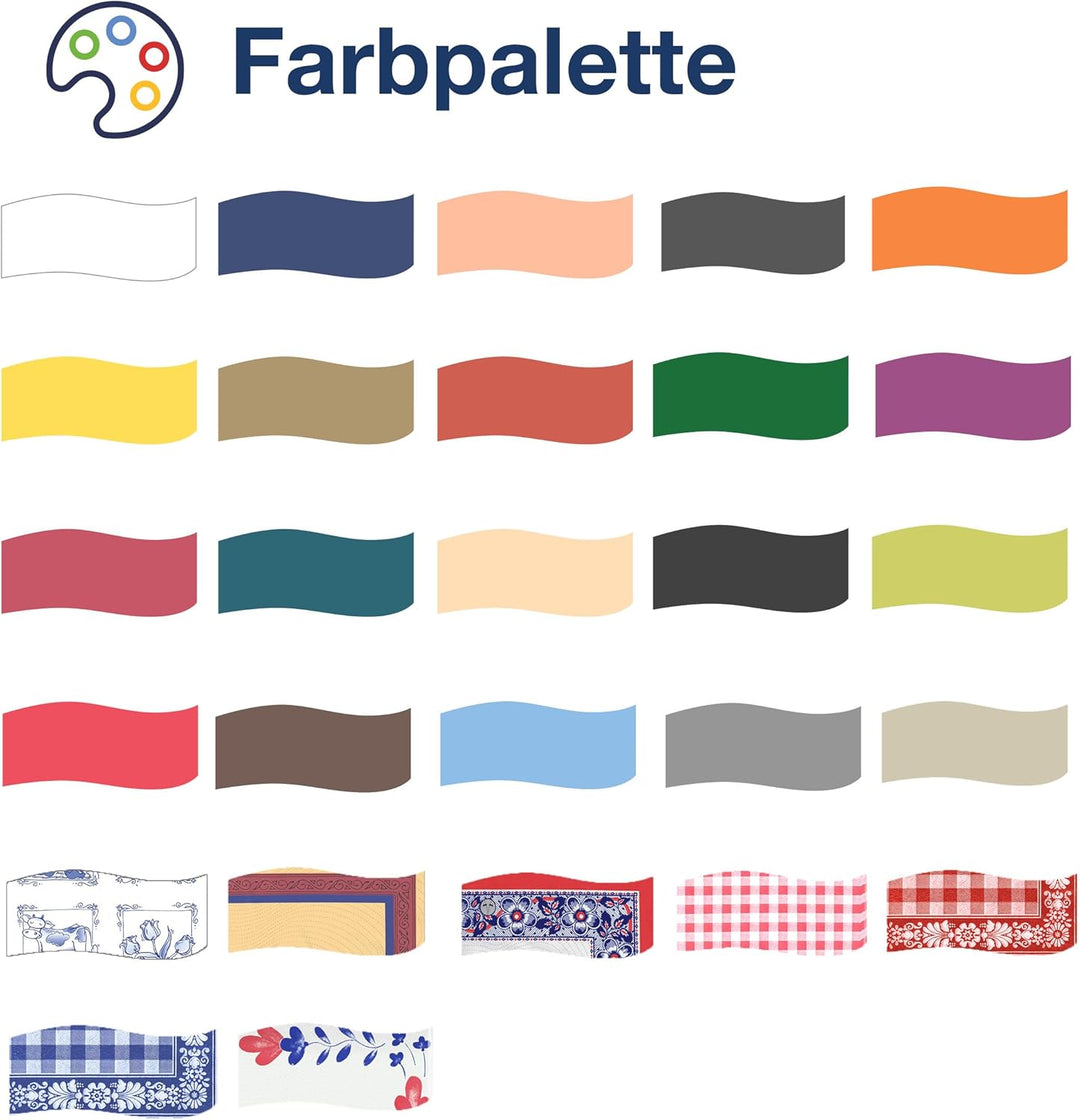 Tork 477304 Lunchservietten Text 1/8 gefaltet / 2-lagige Papierservietten für Snacks und kleine Geri