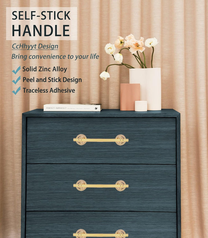 2 Stück Selbstklebende Griffe Schrankgriffe Türgriffe Schubladenknöpfe Griffe zum kleben Metallgriff